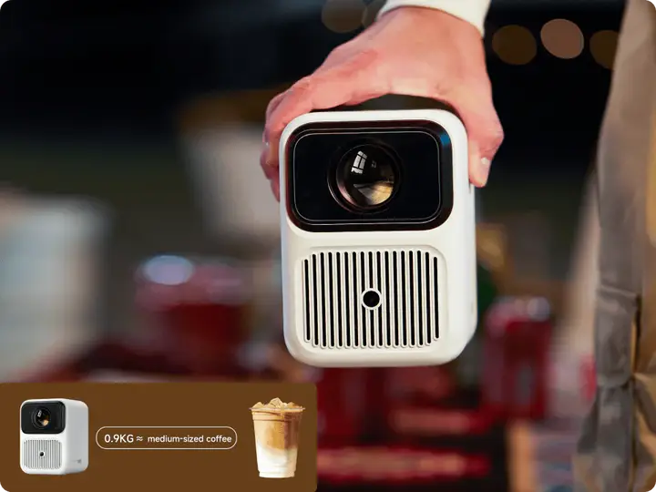 WANBO Dali Projector - LCD 350 ANSI Lumens, PixelPro 5.0 tự động lấy nét, 1080P, 2x5W speaker, WiFi & Bluetooth 5.0 22 7 4