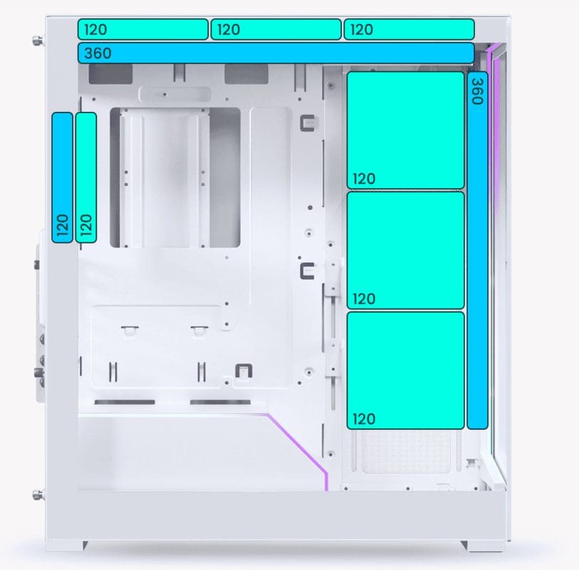 Phanteks NV5S White ATX Tempered Glass Mid-Tower Case 31 8 1 1