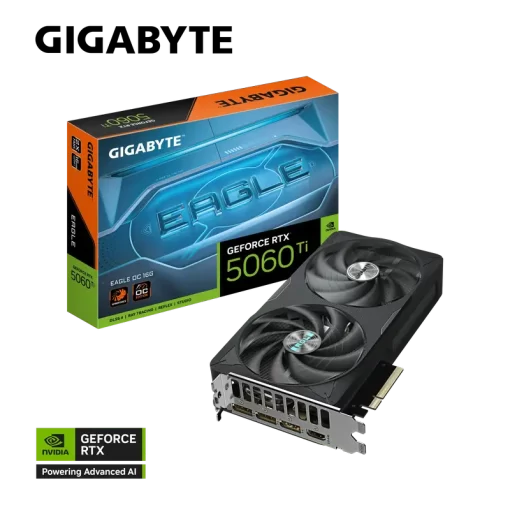GIGABYTE GeForce RTX 5060Ti EAGLE OC 16G (GV-N506TEAGLE OC-16GD) Graphics Card