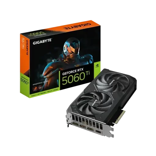 GIGABYTE GeForce RTX 5060Ti WINDFORCE OC 16G (GV-N506TWF2OC-16GD) Graphics Card