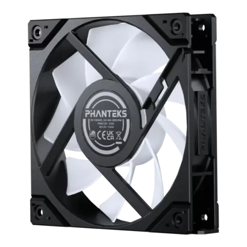 Phanteks M25G2-120 Black D-RGB 3-Pack Fans Case - 3x120mm, 350 - 2000 RPM, 4-pin PWM, 3-pin 5V Addressable RGB