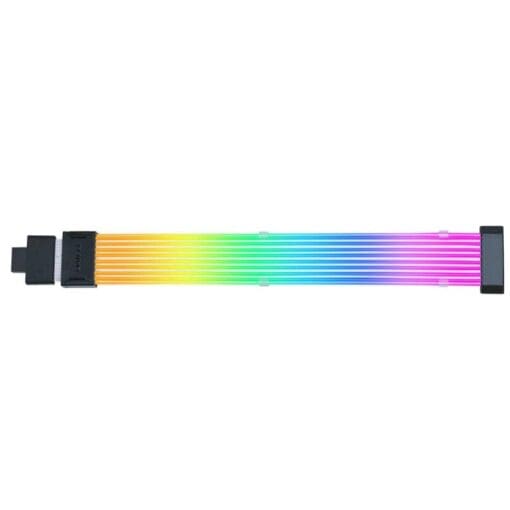 Lian Li Strimer Wireless 16-8 (PW16-81W) Addressable RGB Power Extension Cable - 340mm, 8 x light guide