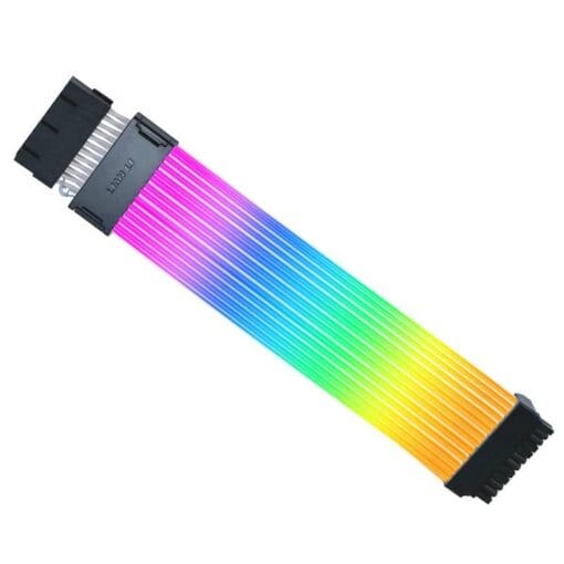 Lian Li Strimer Wireless 24P Controller Included (PW24-1W-T) Addressable RGB Power Extension Cable - 260mm, 12 x light guide