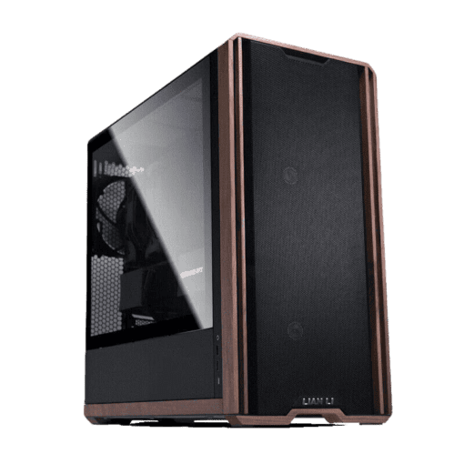 Lian Li LANCOOL 217 Black Case - 170mm ARGB front fans, wood panels, USB Type-C Port, Tempered Glass Side Panel