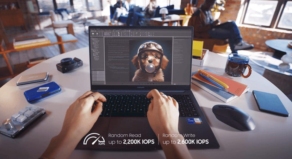 Samsung 9100 Pro 1TB (MZ-VAP1T0BW) SSD - PCIe® 5.0 x4, NVMe™ 2.0 interface, M.2 (2280) form factor, 14700 MB/s read, 13300 MB/s write 23 pc 9100pro f03
