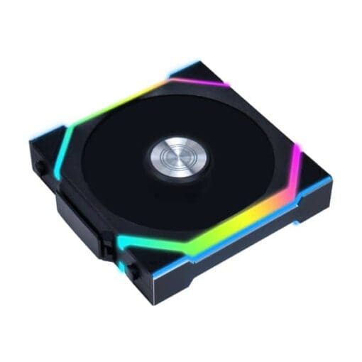 Lian Li UNI FAN SL Wireless LCD 120 Reverse Blade Triple Black Fan (12RSLLCD1W3B) - 3x 120mm fans, 1.6" LCD Display, 2.4 GHz Wireless Signal for RGB & Fan Control
