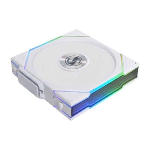Lian Li UNI FAN TL120 LCD Wireless Triple White Fan (12TLLCD1W3W) - 3x 120mm fans, 2.4 GHz Wireless Signal for RGB & Fan Control