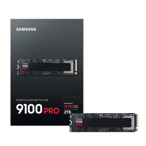 Samsung 9100 Pro 2TB (MZ-VAP2T0BW) SSD - PCIe® 5.0 x4, NVMe™ 2.0 interface, M.2 (2280) form factor, 14700 MB/s read, 13400 MB/s write