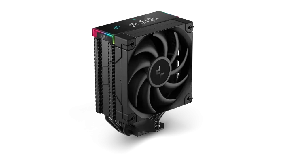 Deepcool AK400 DIGITAL PRO CPU Air Cooler - Black, 4 Heatpipes, Multi-data point screen, ARGB LED strips, FT12 SE PWM fans 19 01 1