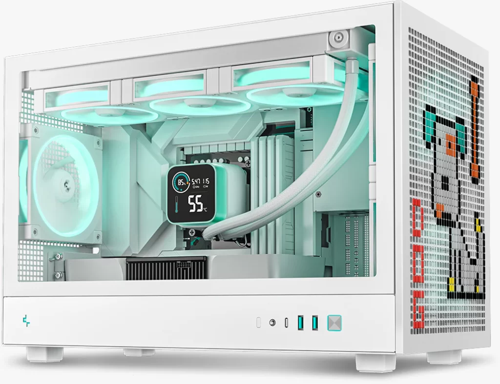 DEEPCOOL CH260 White Compact M-ATX Case 25 01 01 1