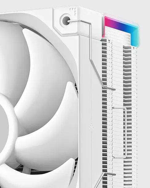 Deepcool AK400 DIGITAL PRO WH CPU Air Cooler - White, 4 Heatpipes, Multi-data point screen, ARGB LED strips, FT12 SE PWM fans 23 03 01 2