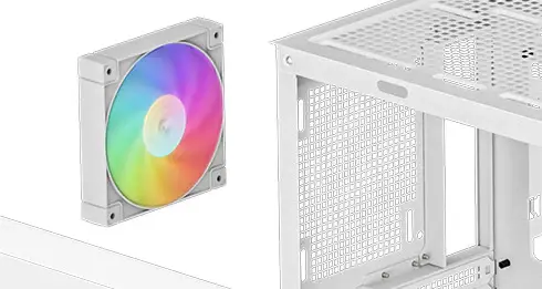 DEEPCOOL CH360 DIGITAL WH - White High Airflow Reimagined M-ATX Case 42 05 03 1 2
