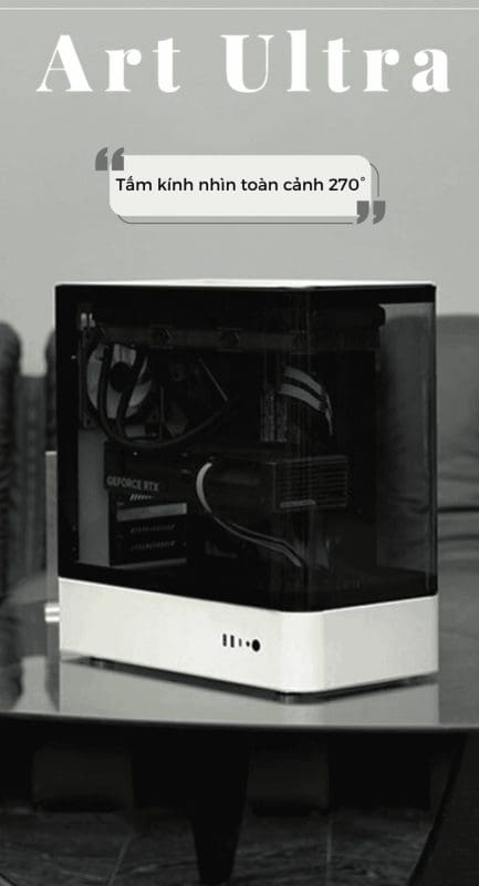 QC.Art HM1 Sea View M-ATX Tower Case 75 12 1 1