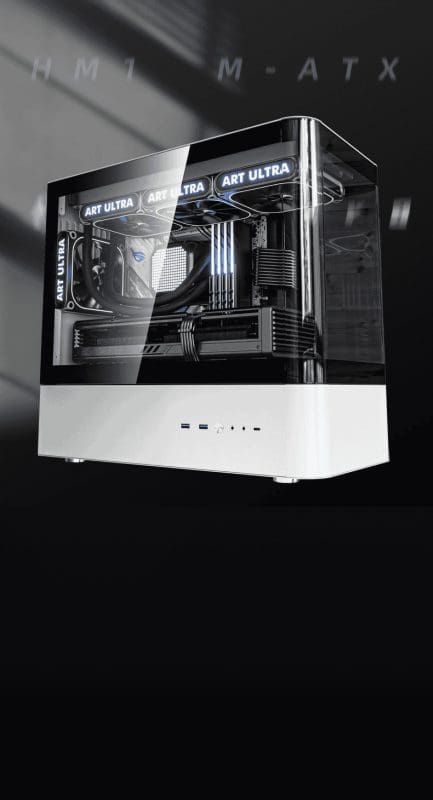 QC.Art HM1 Sea View M-ATX Tower Case 64 3 5