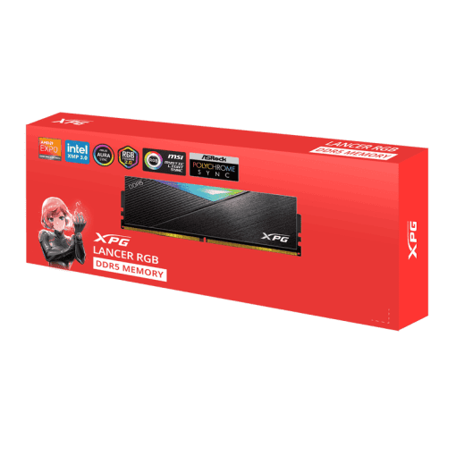 ADATA XPG LANCER RGB 64GB Memory Kit - Black, 64GB(2 x 32GB) 6000MHz CL30 DDR5 (AX5U6000C3032G-DCLARBK)