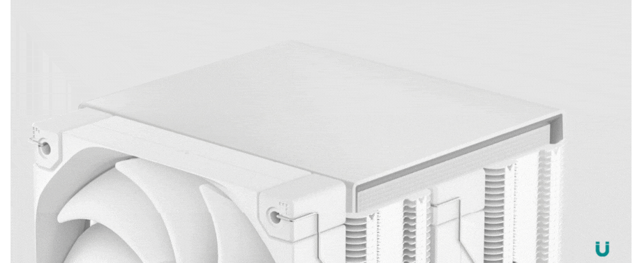 Deepcool AK620 DIGITAL PRO WH CPU Air Cooler - White, 6 Heatpipes, Dual Tower, Multi-data point screen, 260W TDP, 2x FT12 SE PWM fans 26 AK620 Digital Pro WH top panel