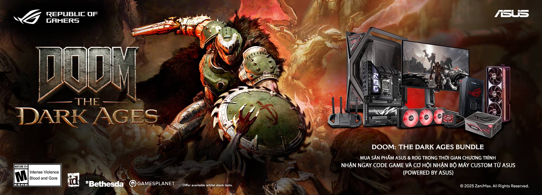 ASUS GAMING WEEKS TANG GAME DOOM THE DARK AGES 8814 1900