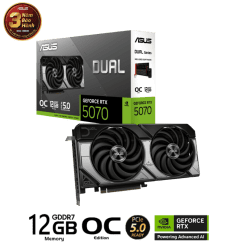 ASUS Dual GeForce RTX 5070 12GB GDDR7 OC Edition (DUAL-RTX5070-O12G) Graphics Card