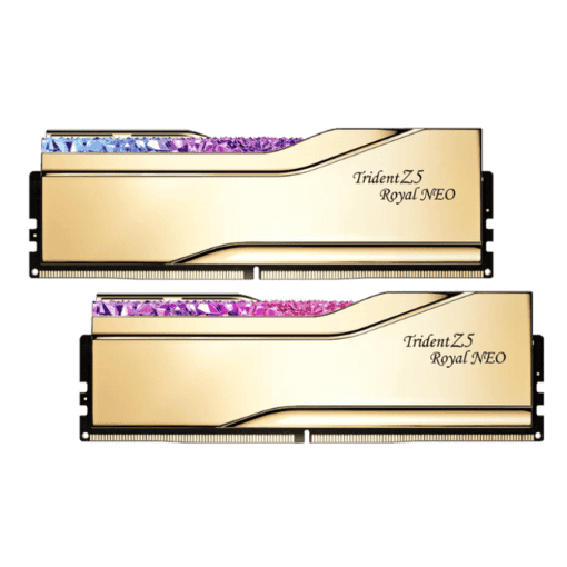 G.Skill Trident Z5 Royal Neo 96GB (2x48GB) Memory Kit - Gold, 6000MHz CL28 DDR5 (F5-6000J2836F48GX2-TR5NG)