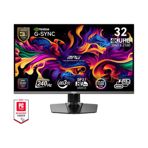 MSI MPG 322URX QD-OLED Gaming Monitor - 31.5 inch, 16:9 UHD (3840x2160) 240Hz 0.03ms