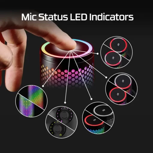 HyperX QuadCast 2 S Black - RGB USB Microphone