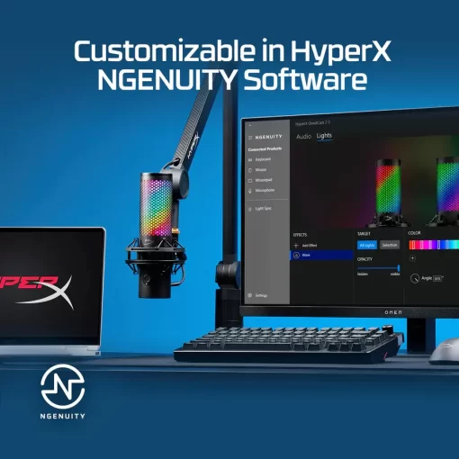 HyperX QuadCast 2 S Black - RGB USB Microphone