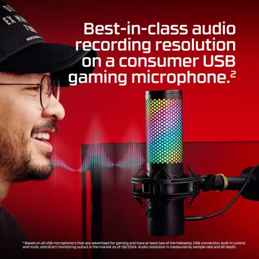 HyperX QuadCast 2 S Black - RGB USB Microphone