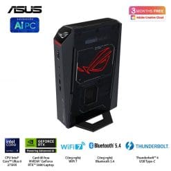 ASUS ROG NUC (2025) NUC15JNK (RNUC15JNK9X28AAU) Gaming Desktop mini PC - Ultra 9 275HX, 32GB (2x16GB) 6400 DDR5, 2TB M.2 2280 NVMe™ PCIe® 4.0, RTX 5080 Laptop GPU, Win 11 Home 13 ROG NUC 2025 01