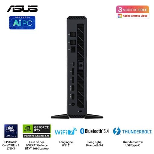 ASUS ROG NUC (2025) NUC15JNK (RNUC15JNK9X28AAU) Gaming Desktop mini PC - Ultra 9 275HX, 32GB (2x16GB) 6400 DDR5, 2TB M.2 2280 NVMe™ PCIe® 4.0​, RTX 5080 Laptop GPU, Win 11 Home