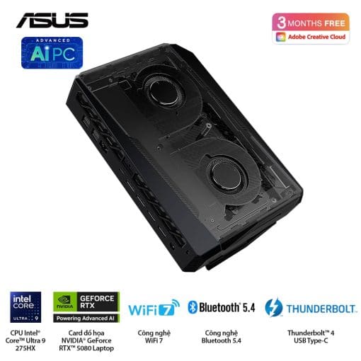 ASUS ROG NUC (2025) NUC15JNK (RNUC15JNK9X28AAU) Gaming Desktop mini PC - Ultra 9 275HX, 32GB (2x16GB) 6400 DDR5, 2TB M.2 2280 NVMe™ PCIe® 4.0​, RTX 5080 Laptop GPU, Win 11 Home