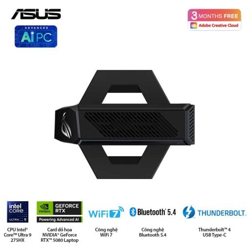 ASUS ROG NUC (2025) NUC15JNK (RNUC15JNK9X28AAU) Gaming Desktop mini PC - Ultra 9 275HX, 32GB (2x16GB) 6400 DDR5, 2TB M.2 2280 NVMe™ PCIe® 4.0​, RTX 5080 Laptop GPU, Win 11 Home