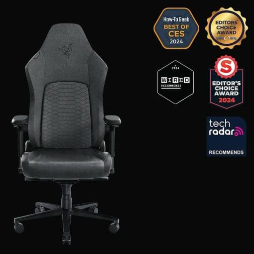 Razer Iskur V2 Dark Gray Fabric Gaming Chair - Adaptive Lumbar Support