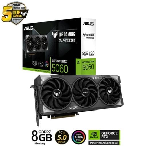 ASUS TUF Gaming GeForce RTX 5060 8GB GDDR7 (TUF-RTX5060-8G-GAMING) Graphics Card