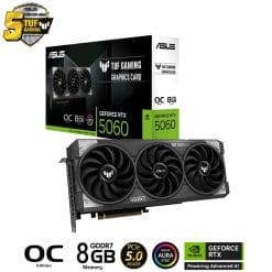 ASUS TUF Gaming GeForce RTX 5060 8GB GDDR7 OC Edition (TUF-RTX5060-O8G-GAMING) Graphics Card 10 TUF RTX560 O8G 01