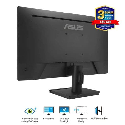 ASUS VA249HG Eye Care Monitor - 24 inch, IPS, FHD (1920x1080) Frameless, 99% sRGB, 120Hz, 1ms MPRT, HDMI + VGA