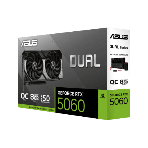 ASUS Dual GeForce RTX 5060 8GB GDDR7 OC Edition (DUAL-RTX5060-O8G) Graphics Card