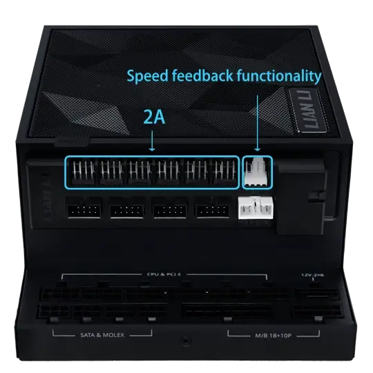 Bộ chia tín hiệu Lian Li EDGE HUB EG-HUB01 Black (USB 9Pin và 4Pin PWM) 12 eg hub01 009
