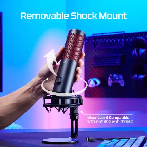 HyperX Quadcast 2 Black - RGB USB Microphone
