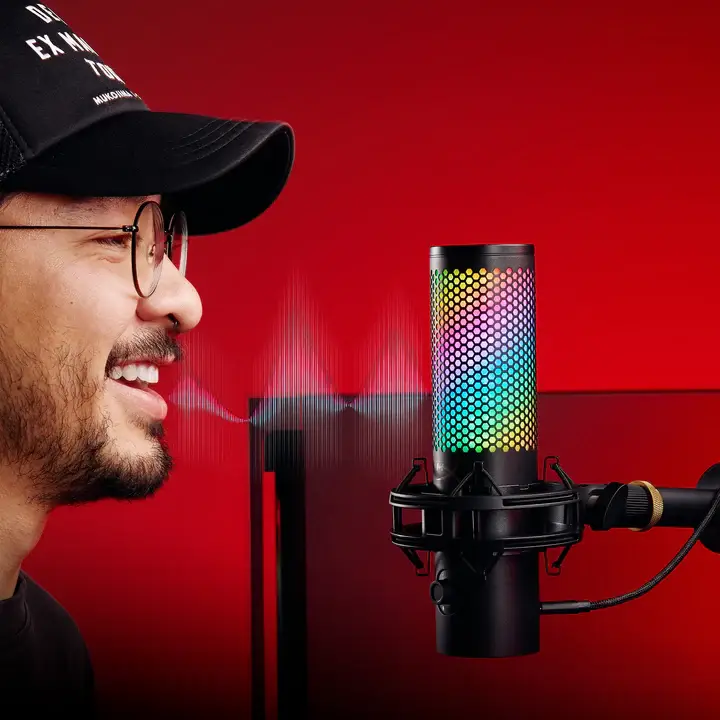 HyperX QuadCast 2 S Black - RGB USB Microphone 36 kf 1 hyperx quadcast 2 s usb