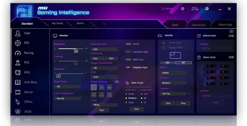 msi ai app screen