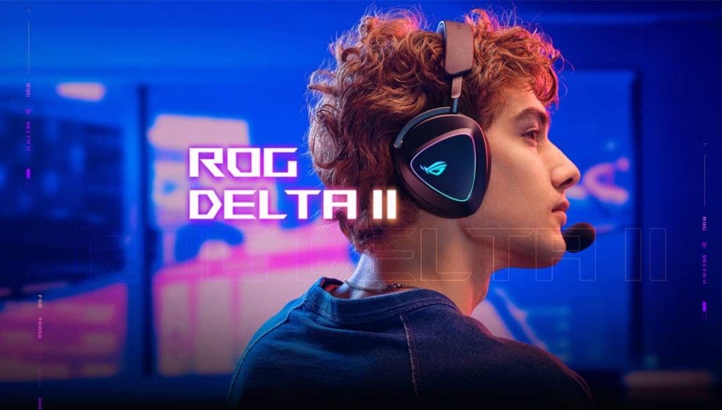 ASUS ROG Delta II Black Wireless Gaming - 50mm Titanium Drivers, Bluetooth + 2.4 GHz + 3.5 mm 14 width1200 1