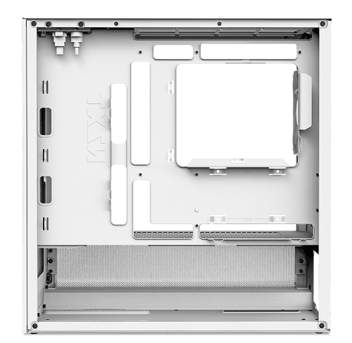 NZXT H3 Flow Black MATX Airflow Case - All Black, 1x F120Q (CV) Fan 26 02 H3 cable W 1