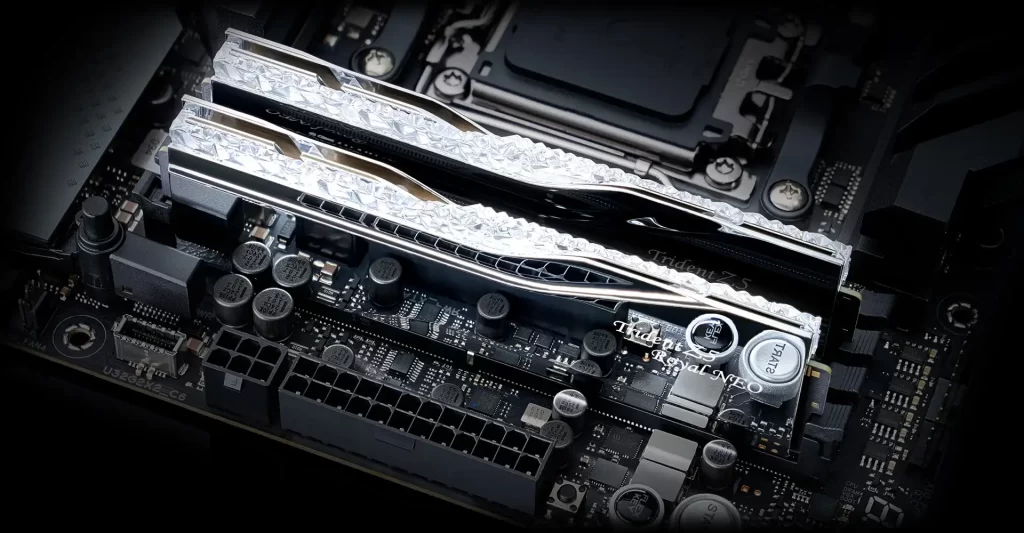 G.Skill Trident Z5 Royal Neo Silver 96GB (2x48GB) Memory Kit - Silver, 6000MHz CL28 DDR5 (F5-6000J2836F48GX2-TR5NS) 14 03 trident z5 royal neo luxury performance