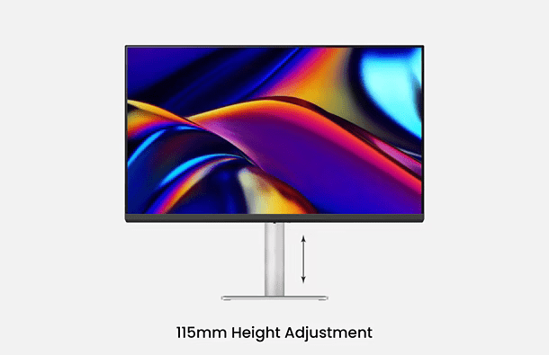 BenQ MA270U for MAC Monitor - 27 inch, 4K UHD (3840x2160), HDR10, VESA DisplayHDR 400, IPS 60Hz, Dual USB-C, 90W Power Delivery 31 07 115mm height adjustment