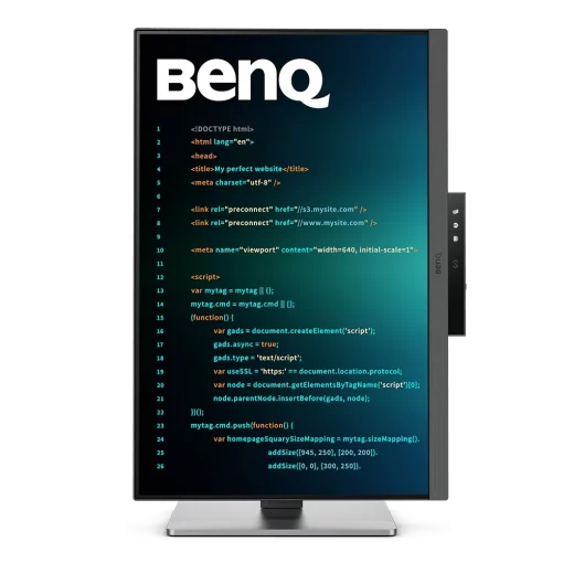 BenQ RD240Q Programming Monitor - 24.1 inch, WQXGA (2560x1600) 16:10, HDR10, IPS 60Hz, USB‑C 90W