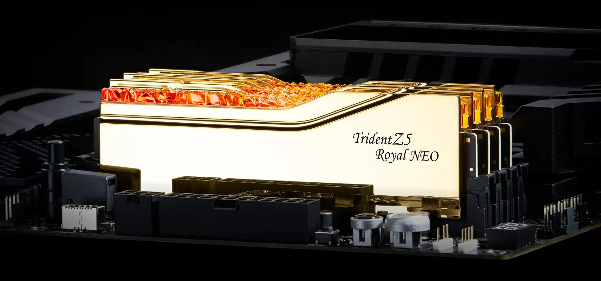 G.Skill Trident Z5 Royal Neo Silver 96GB (2x48GB) Memory Kit - Silver, 6000MHz CL28 DDR5 (F5-6000J2836F48GX2-TR5NS) 18 07 trident z5 royal neo customizable rgb lighting