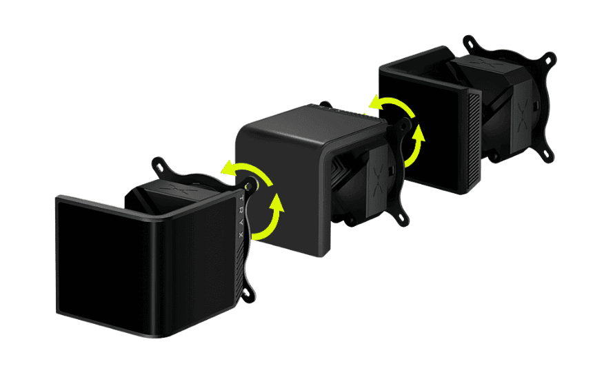 TRYX PANORAMA SE ARGB 360 BLACK AIO Liquid CPU Cooler - 6.5inch curved screen, 360mm radiator, Asetek Adela pump, 3x ARGB Gen2 Fans 17 1 4