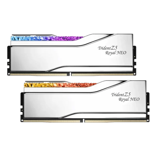G.Skill Trident Z5 Royal Neo Silver 96GB (2x48GB) Memory Kit - Silver, 6000MHz CL30 DDR5 (F5-6000J3036F48GX2-TR5NS)