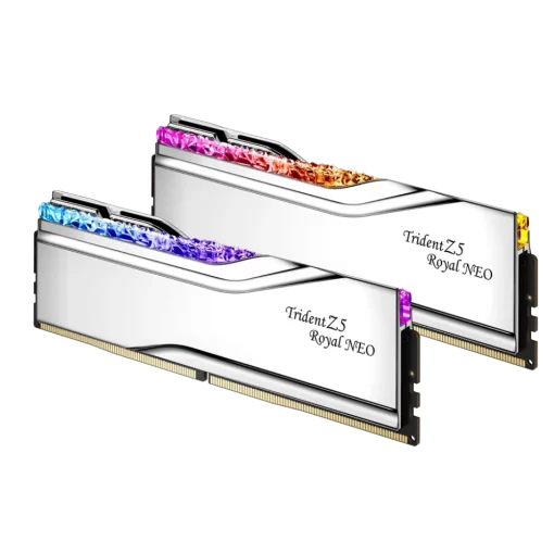 G.Skill Trident Z5 Royal Neo Silver 96GB (2x48GB) Memory Kit - Silver, 6000MHz CL30 DDR5 (F5-6000J3036F48GX2-TR5NS)