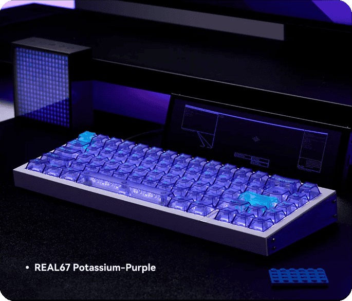 HE MelGeek REAL67 Rapid Trigger Keyboard - 65%, Hall Effect Magnetic Switch, Snap Tap, 8K Polling Rate 56 19 2